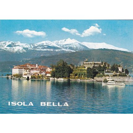 Isola Bella Lago Maggiore Italy Postcard unused crease