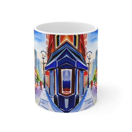 At the Cafe Vancouver British Columbia #34 Mug Ceramic Coffee Mug 11oz