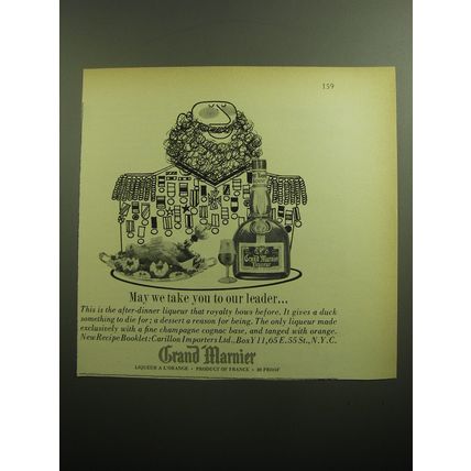 1958 Grand Marnier Liqueur Ad - May we take you to our leader