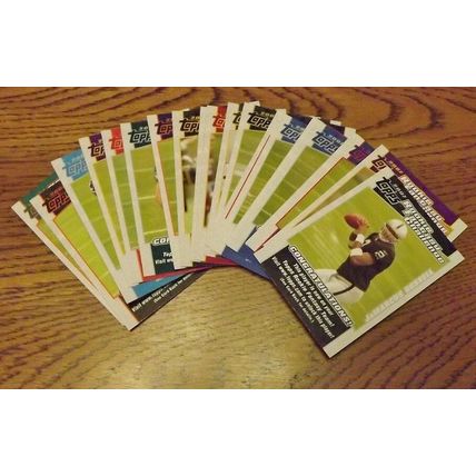 2007 Topps Football Rookie Fantasy Challenge Complete Set of 20