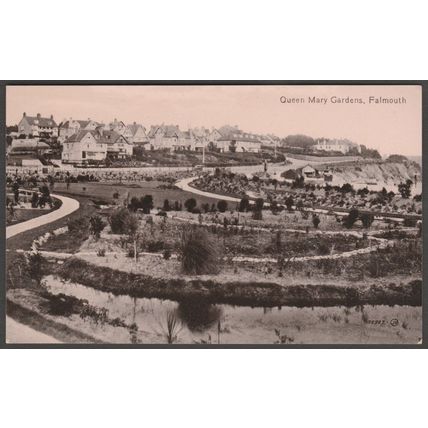 Queen Mary Gardens, Falmouth, Cornwall, c.1920 - Valentine's Postcard