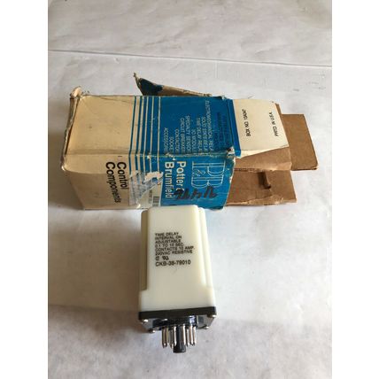 NEW POTTER & BRUMFIELD CKB-38-79010 P&B TIME DELAY RELAY 1-10SEC 120VAC COIL,CL