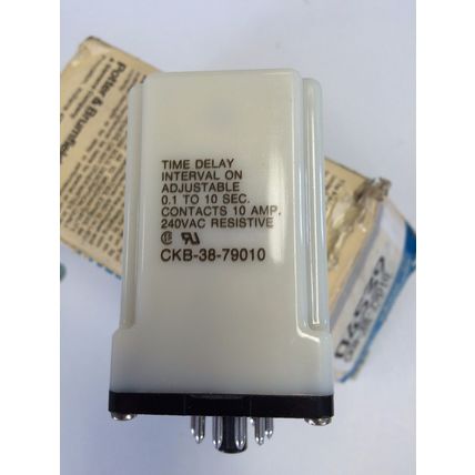 NEW POTTER & BRUMFIELD CKB-38-79010 P&B TIME DELAY RELAY 1-10SEC 120VAC COIL,CL