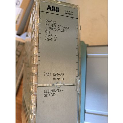 ABB RK 671 003-AA,ABB RACID RK 671203AA,RK671003PB OVERCURRENT PROTECTION,BW