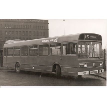 Black & White Photograph of B.& M.M.O. Co. Ltd. - Midland Red - NOE 598R