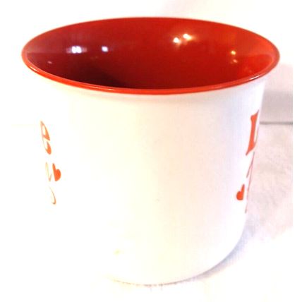 Burton & Burton Love Potion Coffee Tea Mug Valentine's 14 Oz Red Interior