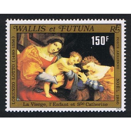 Wallis and Futuna Christmas Painting by Lorenzo Lotto 1980 MNH SG#365