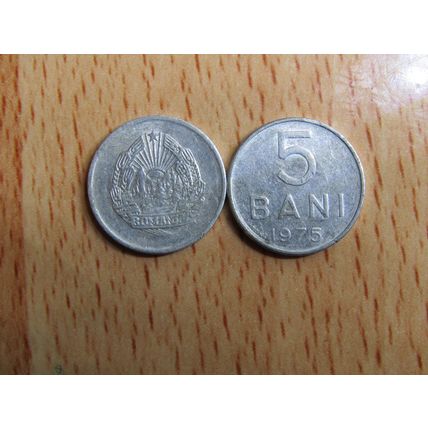 Romana 1975 5 Bani Coin
