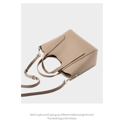Women Genuine Leather Shoulder Bags Purses and Handbags Grey