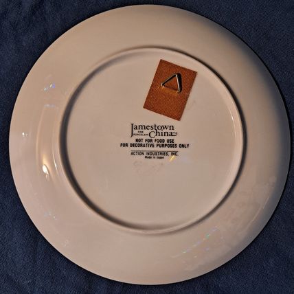 Vintage Jamestown Fine China Decorative CAT PLATE Kitten Porcelain Japan Dish