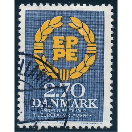 Denmark AFA 0753/Scott 753, 2.70kr European Parliament, VF used stamp