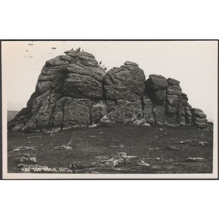Hay Tor Rock, Dartmoor, Devon, c.1910s - Chapman RP Postcard