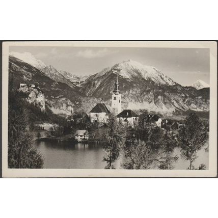 Letovišče Bled, Jugoslavija, 1937 - Povhe Foto Razglednica
