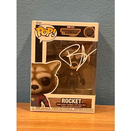 Funko Pop! Rocket #1202 Facsimile Laser Autographed Figure (Box & Protector)