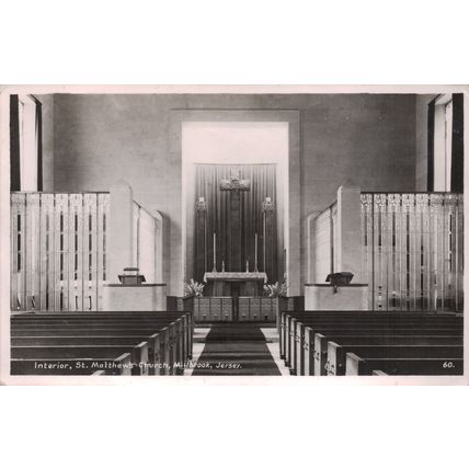 Vintage postcards Church interiors. Unposted. Job lot