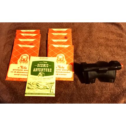 Old Vintage Original View Master # 520 Tur-Vue Gift Set In Original Box 1929