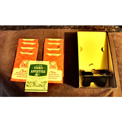Old Vintage Original View Master # 520 Tur-Vue Gift Set In Original Box 1929