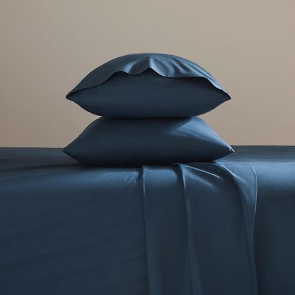 Brooklinen Luxury Percale Sheet Set - 4 Piece 100% Cotton Bed Sheets - 1 Fitted