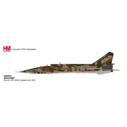 MIG-25RBF RED 20 47TH GRAP SHATALOVO AB - HOBBY MASTER HA5654 1/72 - PRE ORDER