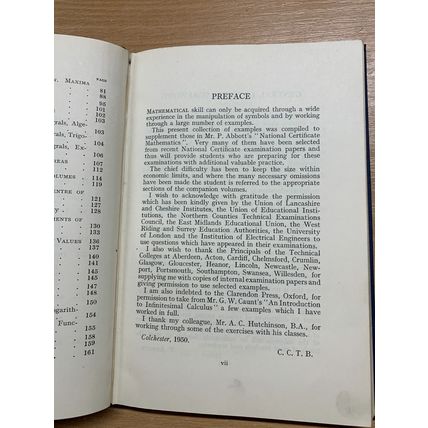 1950 "EXAMPLES IN PRACTICAL MATHEMATICS FOR NATIONAL CERTIFICATE" HB BOOK (P3)