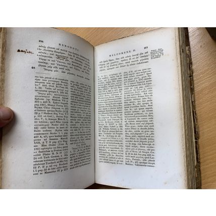 1832 "HERODOTI MUSAE" HERODOT MUSES VOL 2 LATIN & GREEK ANTIQUE BOOK (P6)