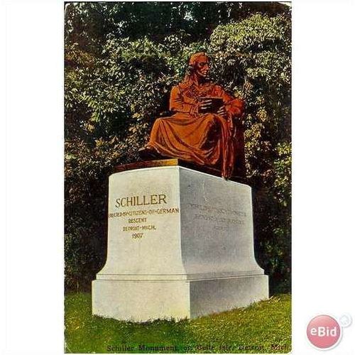 1912 Schiller Monument, Belle Isle, Michigan