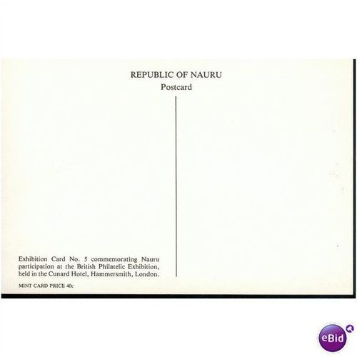 Nauru SHS FDI Postcard 1983 - British Philatelic Exhib