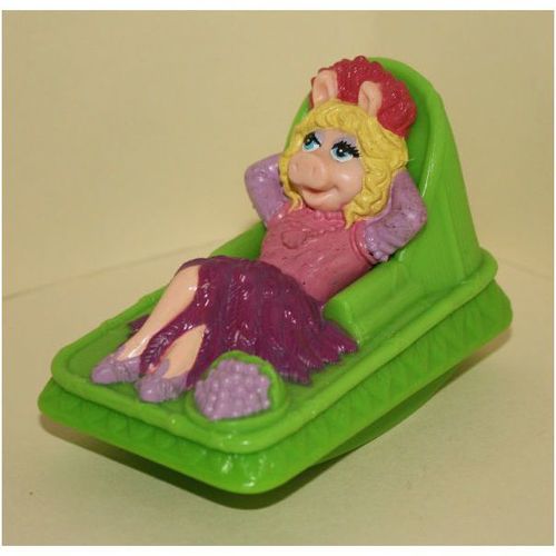 1996 McDonalds Muppet Treasure Island Miss Piggy in Purple Dress