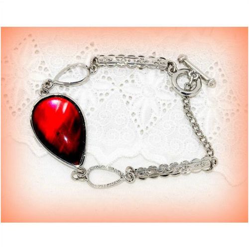 Retro Style Charm Toggle Clasp Bracelet Bangle Silver Tone Jewellery 12191
