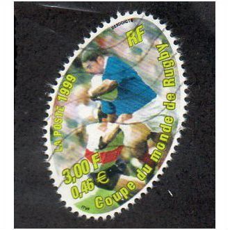 FRA 1999 3F 'RUGBY WORLD CUP' FINE USED (EBID20173)