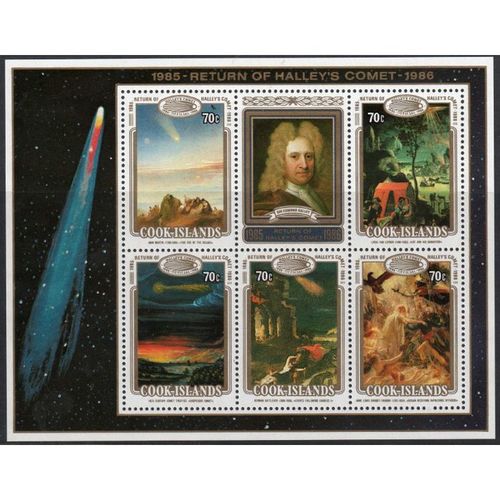 Cook Islands MS1063 1986 Halley's Comet/Space un mounted mint BD08