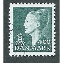 DEN 1997 4.00KR 'QUEEN MARGRETHE II' FINE USED (EBID43-047)