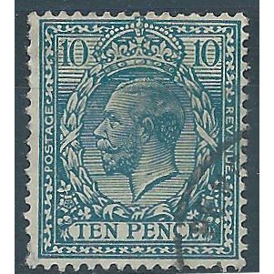 1924 SG428 10d Turquoise-Blue Wmk Block Cypher Very Fine Used ..