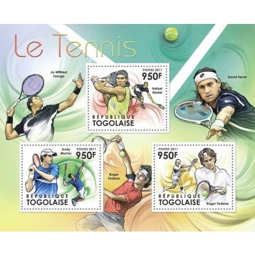 TOGO 2011 SHEET MNH TENIS TENNIS SPORTS DEPORTES 1
