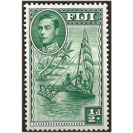 Fiji 1938 SG249 1/2d Green Mounted Mint . .. .