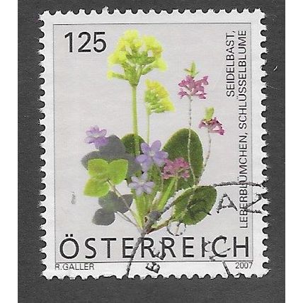 AUT 2007 125c 'FLORA DEFINITIVES ' FINE USED (EBID73-273)