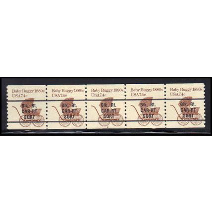 1902a 7.4c Baby Buggy Fine MNH Dry Gum PNC 2/5 X1426