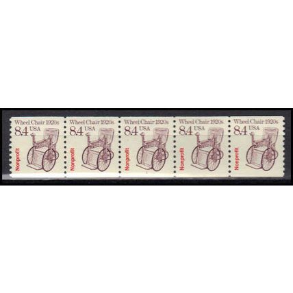 2256 8.4c Wheel Chair Very Fine MNH Dry Gum PNC 1/5 X2995