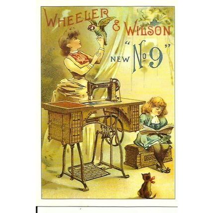 Advertising WHEELER & WILSON SEWING MACHINES Postcard (Robert Opie (01SE02)