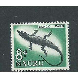 nauru stamps mnh sg60 black lizard sg 60