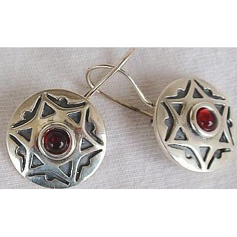 David Star red earrings