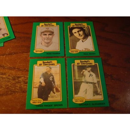 1987 Hygrade, All Time Greats, 12-Cards, BANKS/COBB/HUBBELL, ++