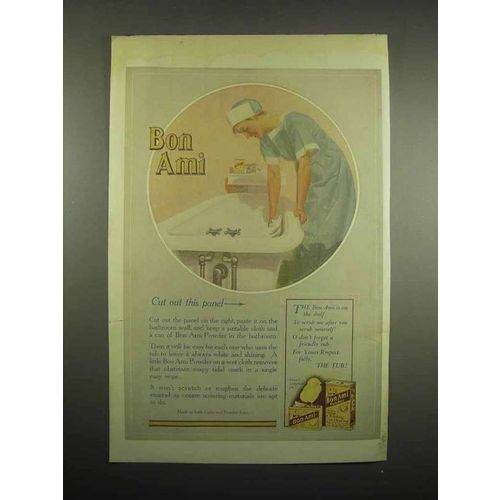1918 Bon Ami Cleanser Ad - Cut Out This Panel