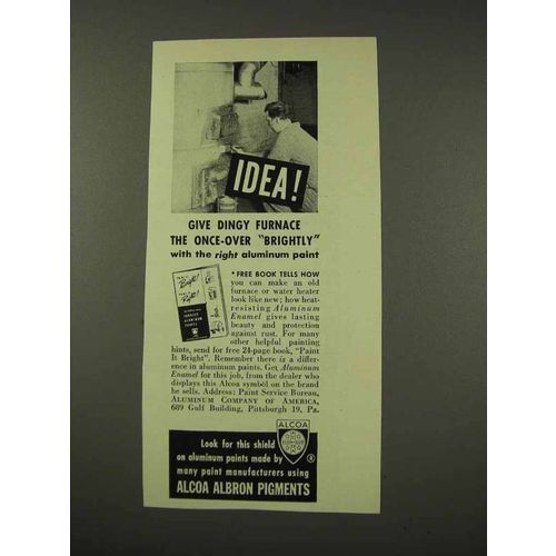 1949 Alcoa Albron Pigments Aluminum Paint Ad - Idea!