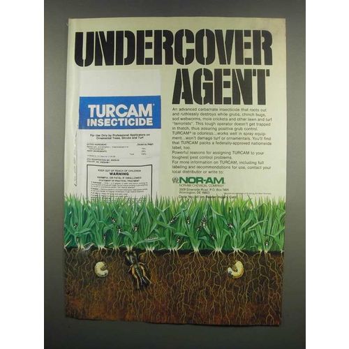 1984 Nor-Am Turcam insecticide Ad - Undercover Agent