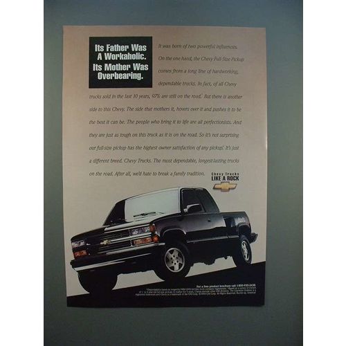 1994 Chevrolet Full-Size Pickup Truck Ad - Workaholic