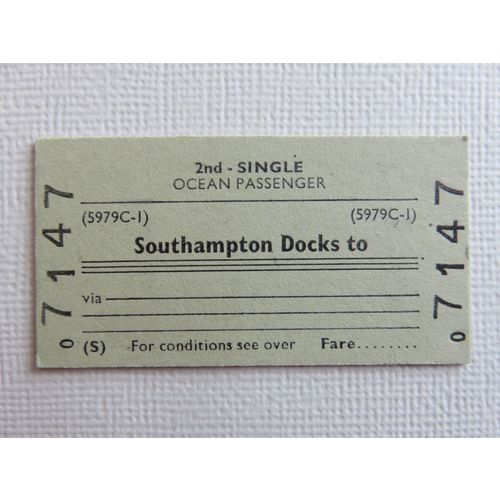 BR Southampton Docks - Blank Ticket