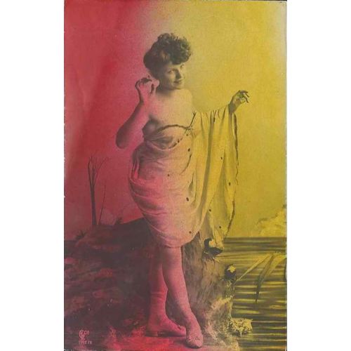 Real Photo Beautiful Woman c.1920 MINT EX RP "GL Co #1142/6" Tinted