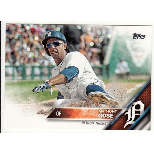 2016 Topps baseball card 590 Anthony Gose - Tigers
