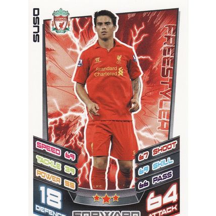 Match Attax Extra 2012/2013 U19 Suso Liverpool